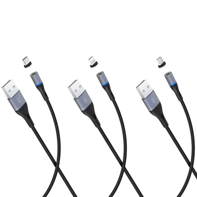 2.4A Magnetic USB Cable Fpr Micro Type C and Lightning