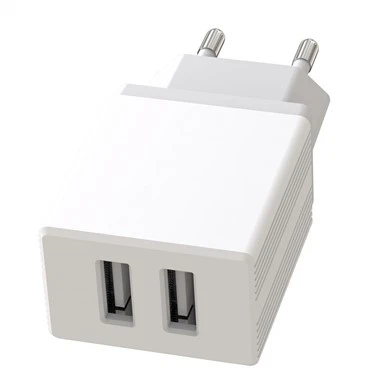 شارژر مسافرتی اتحادیه اروپا 2.4A دو USB